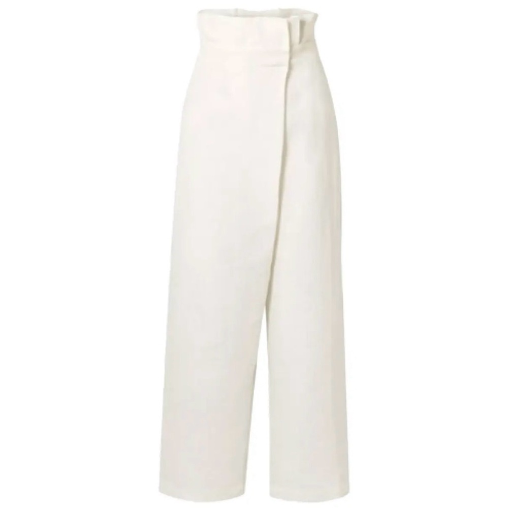 Mara Hoffman Off-White Wide Leg Trousers